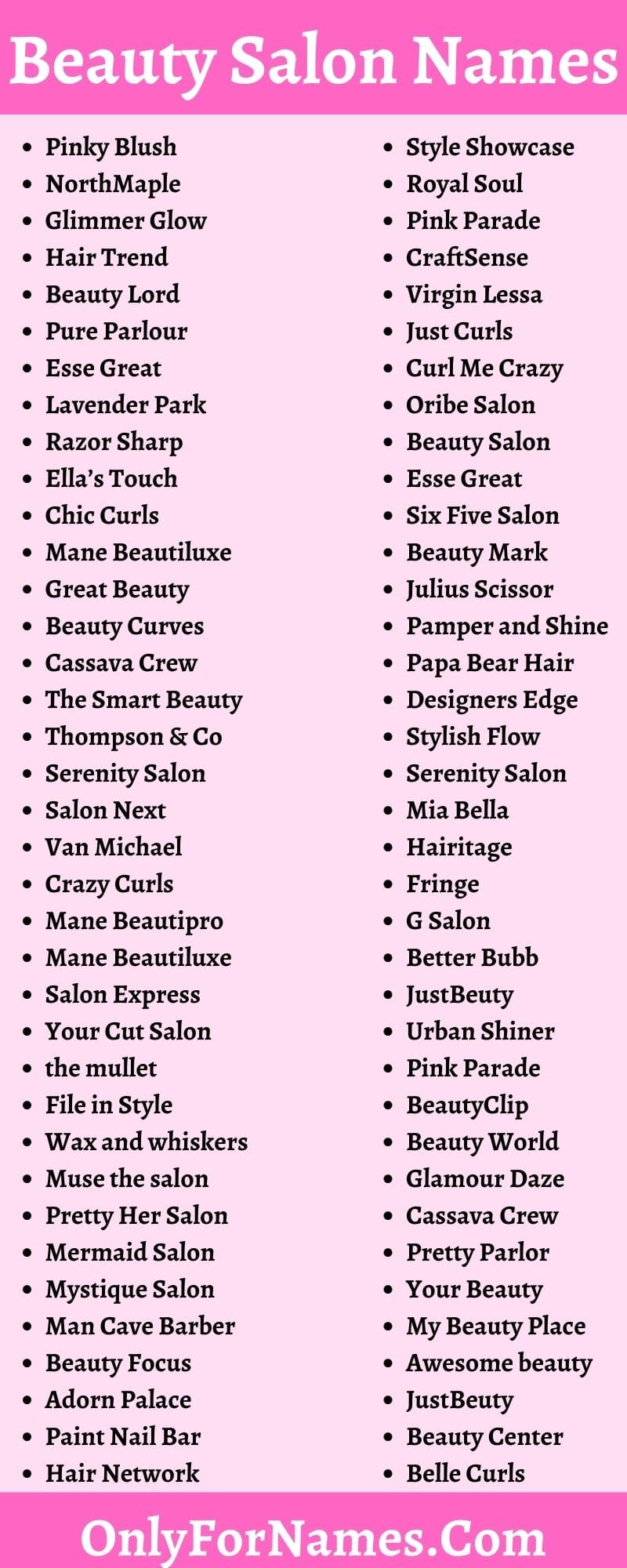 Top 150 Good Hair Salon Names List Polarrunningexpeditions