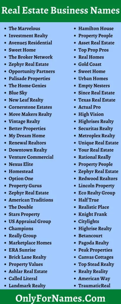 421-real-estate-business-names-property-business-name-ideas