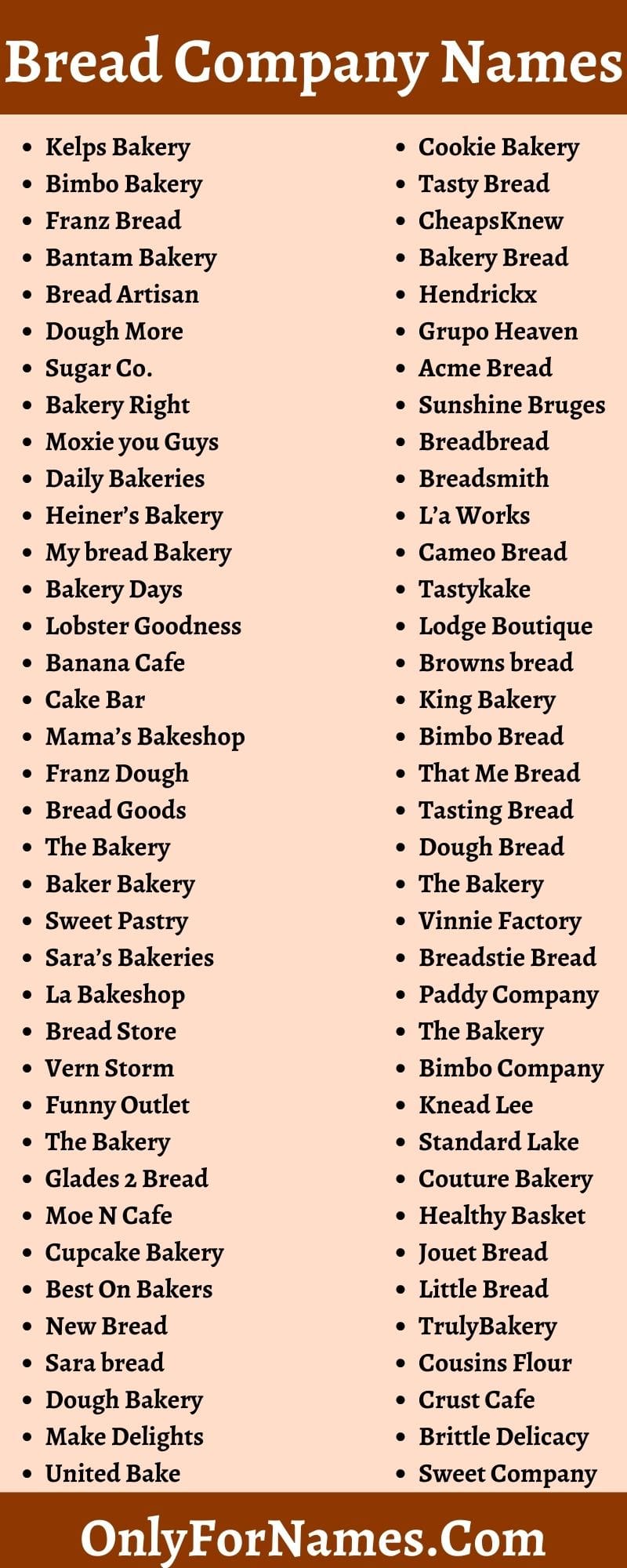 Bread Company Names