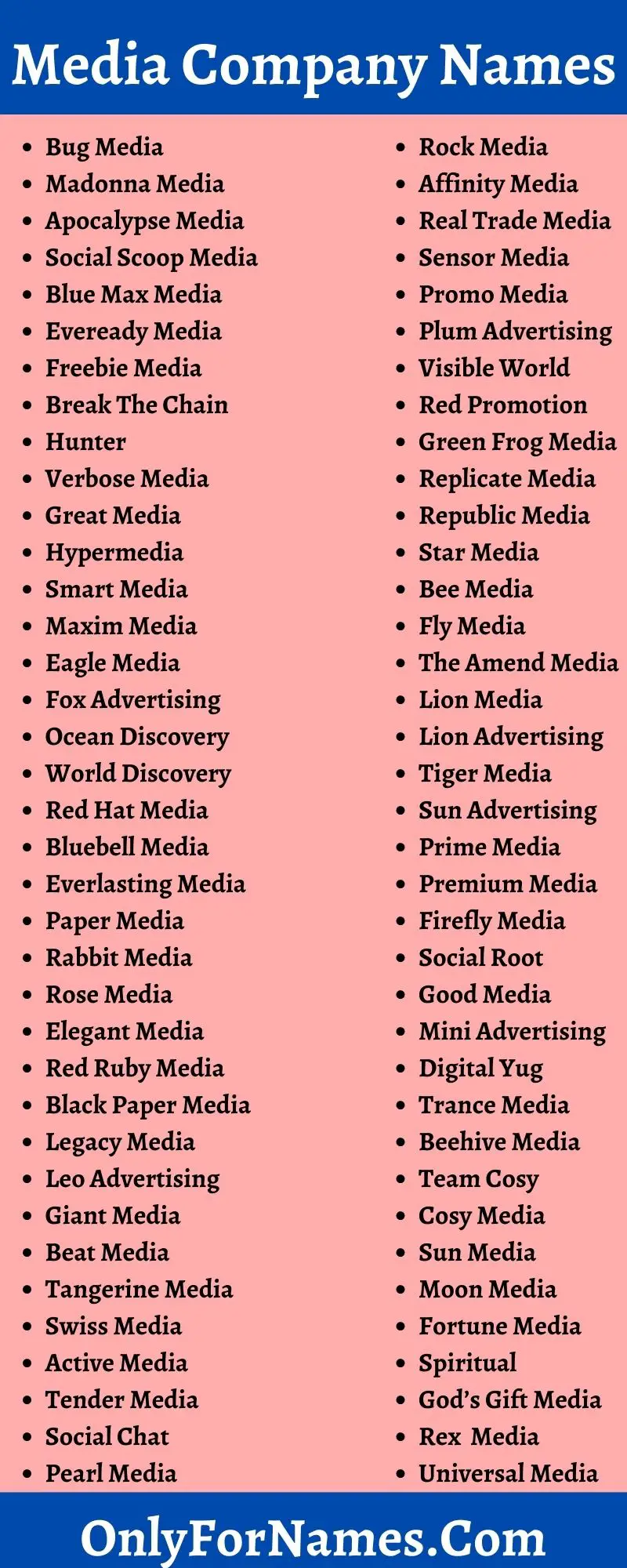 Media Company Names