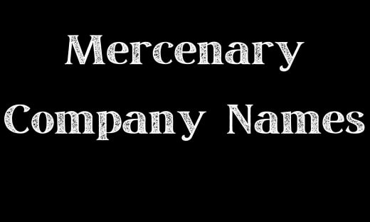 Mercenary Company Names