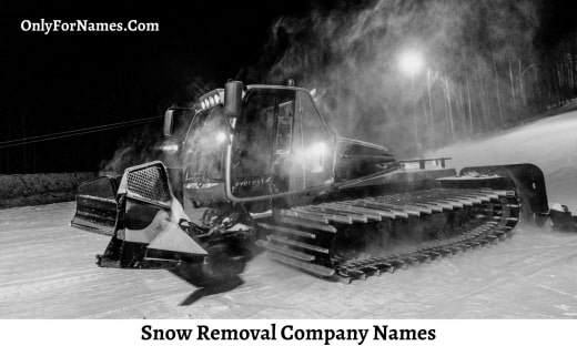 Snow Removal Company Names