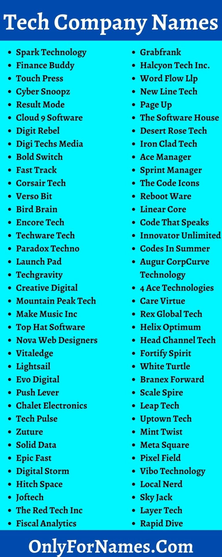 tech-company-names-401-technologies-company-names