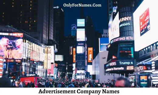 Advertisement Company Names