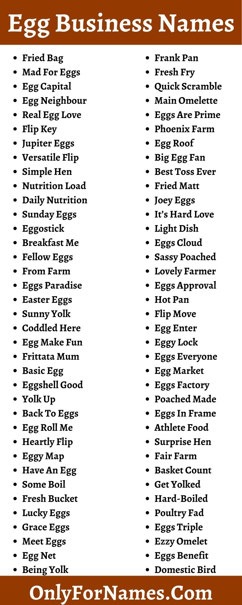 Egg Business Names