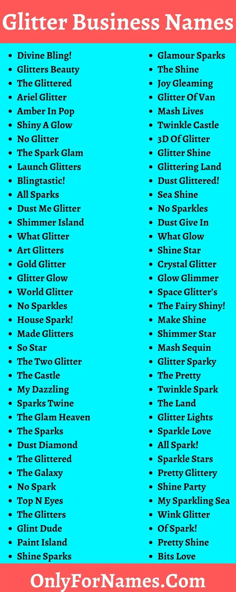 Glitter Business Names