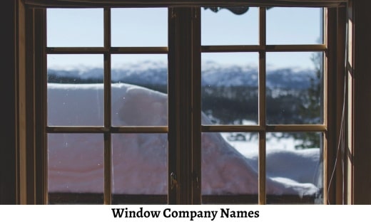 Window Company Names
