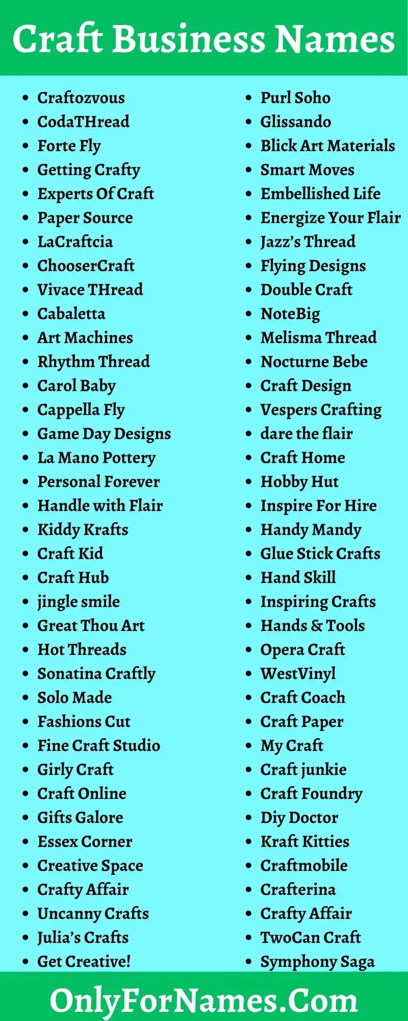 Craft Business Names To Easily Attract Every Craft Lovers