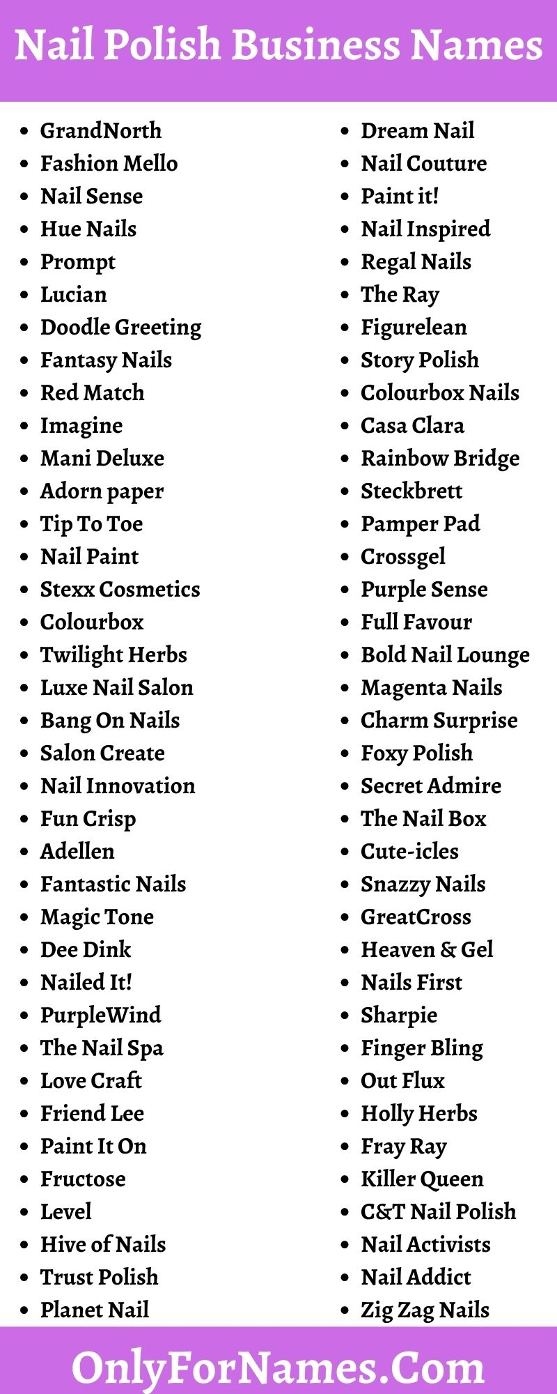 561+ Nail Polish Business Names To Grab The Attention Of Ladies