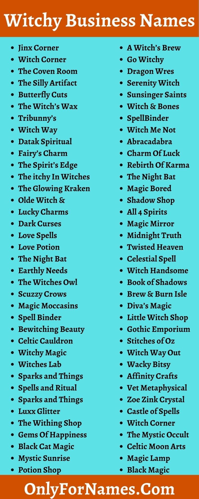 Witchy Business Names