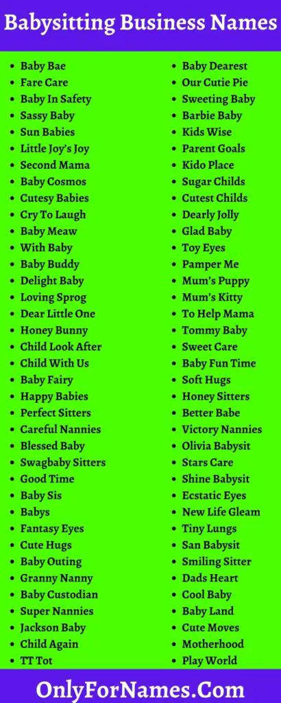 277-babysitting-business-names-for-babysitting-business-only