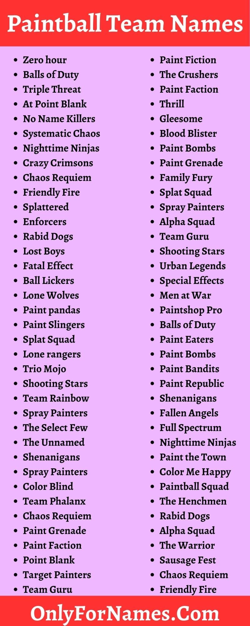 286+ Paintball Team Names To Stand Out Your Paintball Team