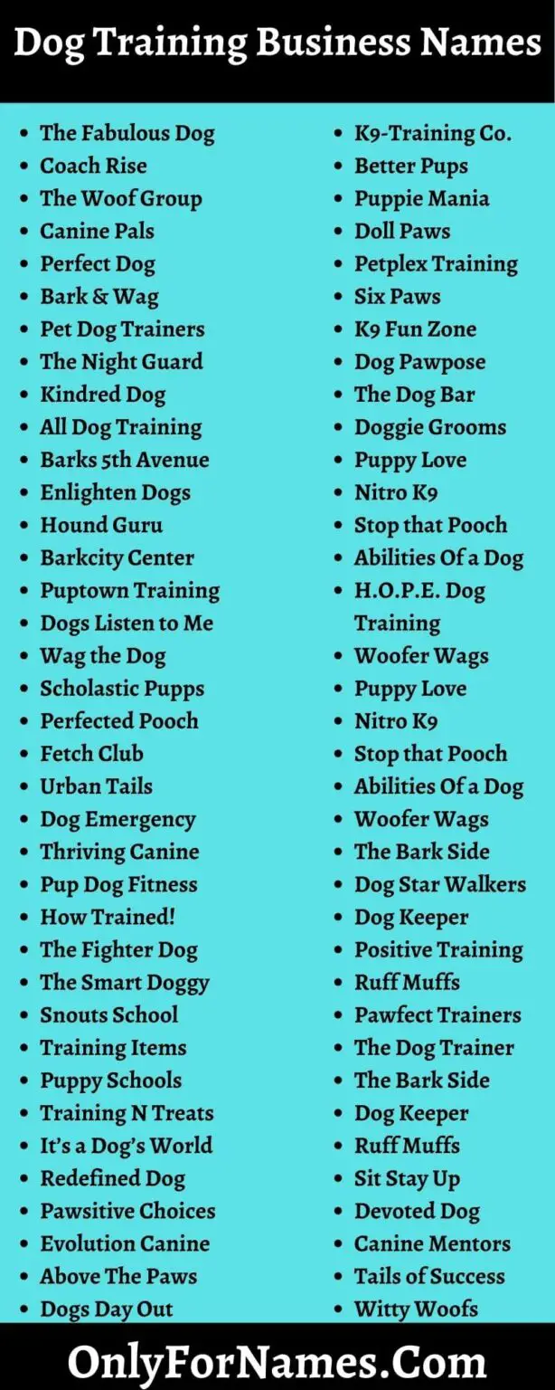 269+ Dog Training Business Names ( New & Updated )