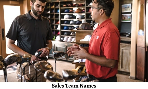 Sales Team Names