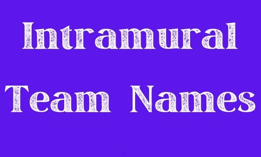 Intramural Team Names