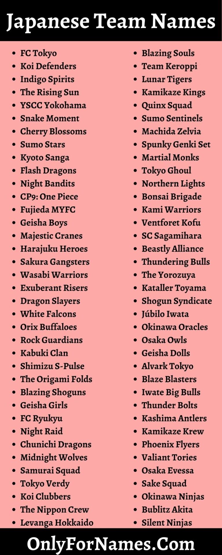 299+ Japanese Team Names For Your Japanese Team