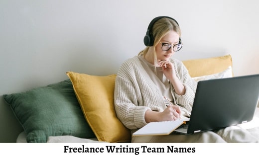Freelance Writing Team Names