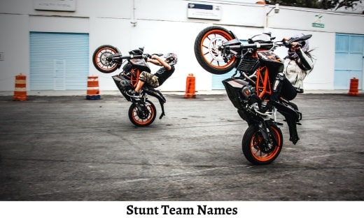 Stunt Team Names