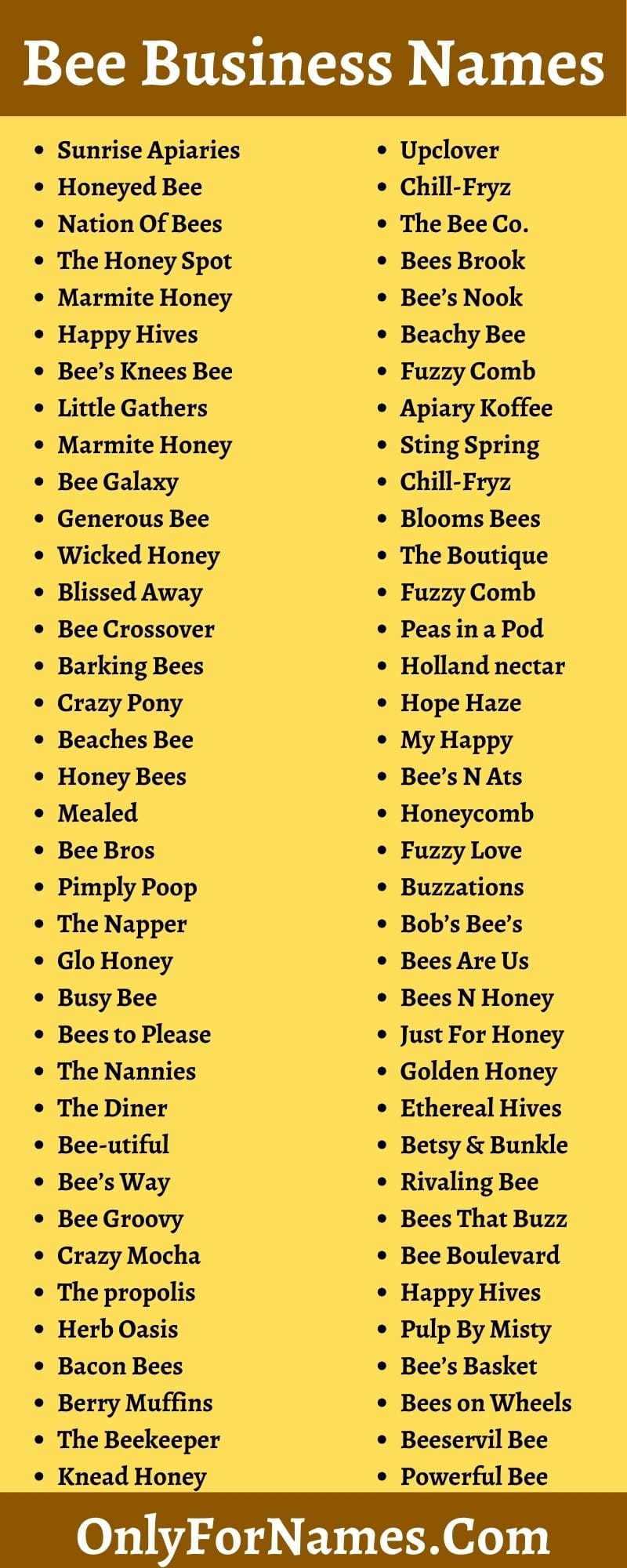 Bee Business Names