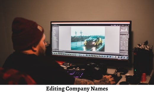 Editing Company Names