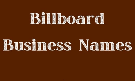 Billboard Business Names